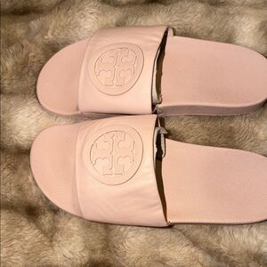 Tory Burch Lina Pink Slide Sandals